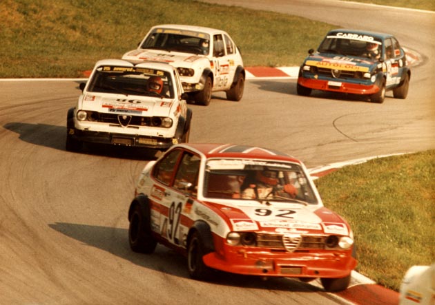  Im Renntourenwagen (92) auf dem A1 Ring, Österreich, 1981